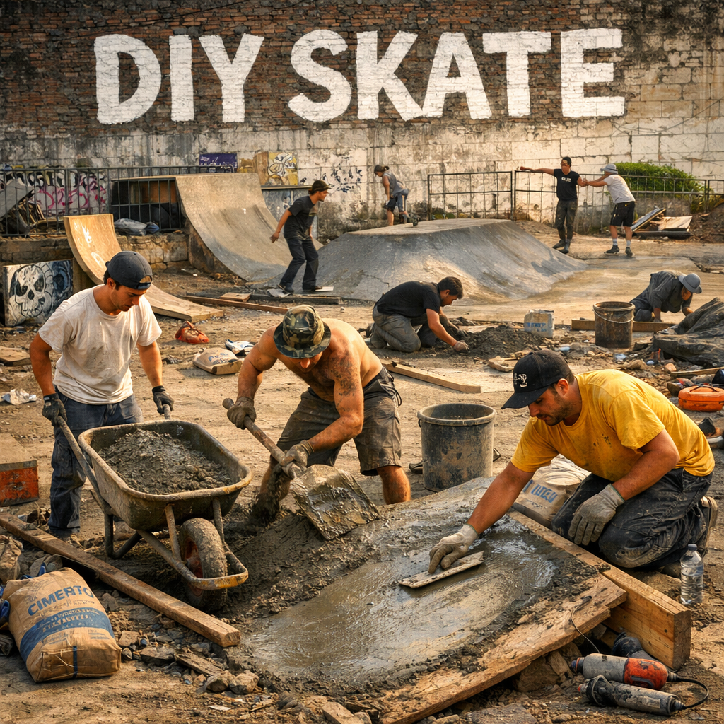 DIY Skatepark Construction