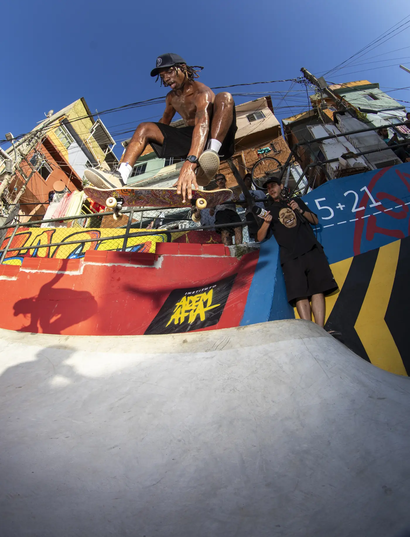 Detalhe de obstáculo da pista Santo Amaro Skate Park