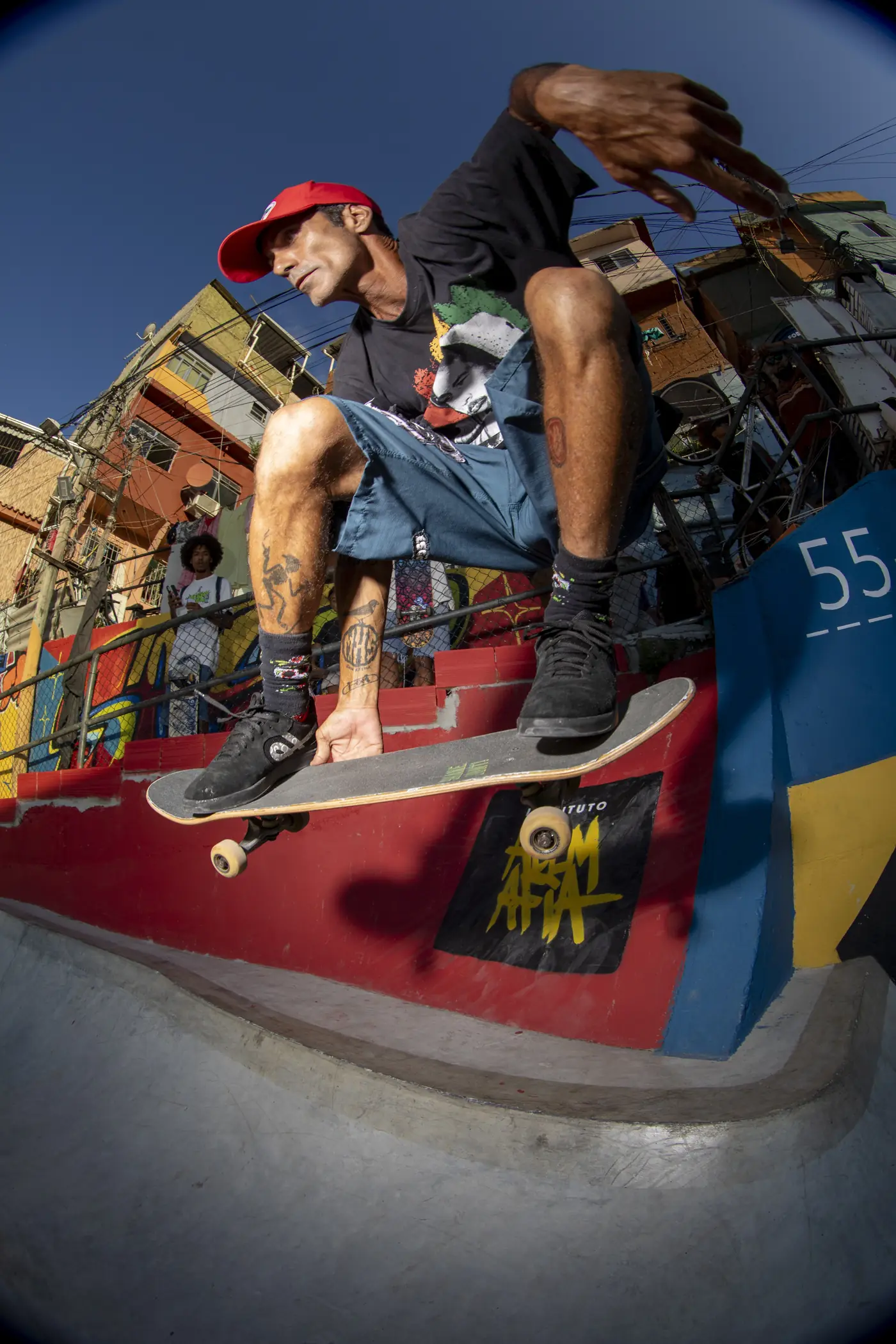 Linha de skate no Santo Amaro Skate Park