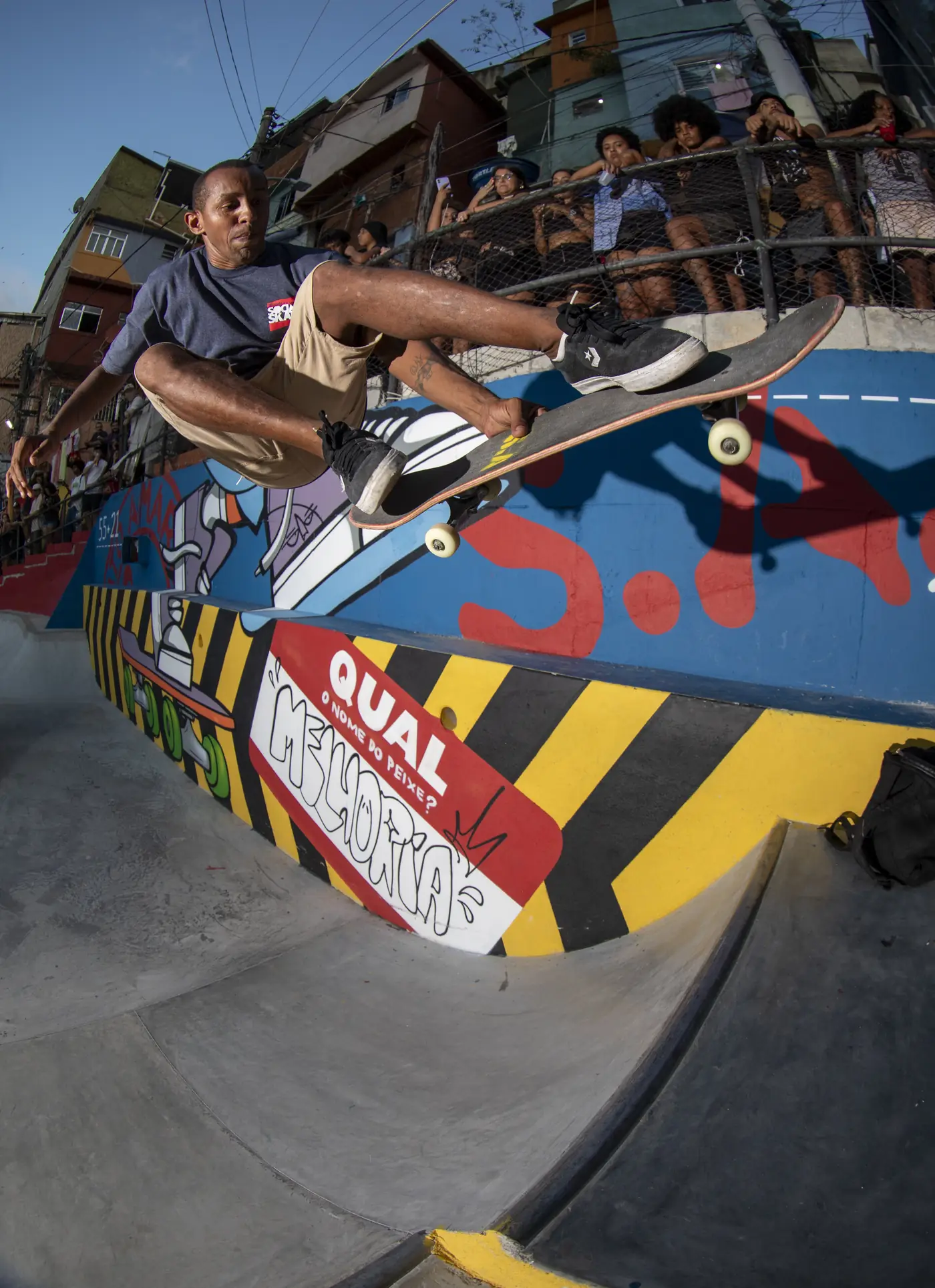 Vista ampla da pista Santo Amaro Skate Park