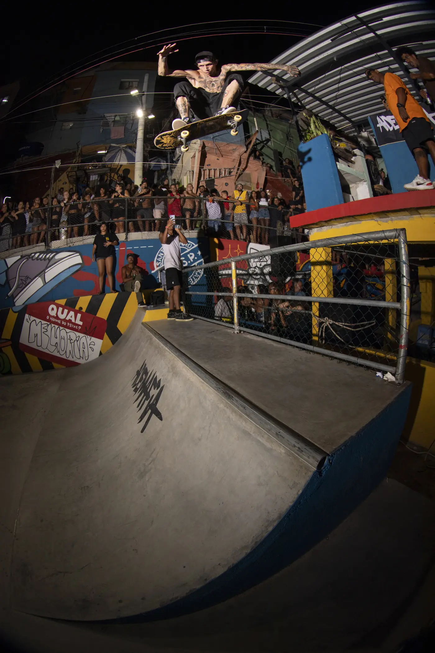 Detalhe final da pista Santo Amaro Skate Park